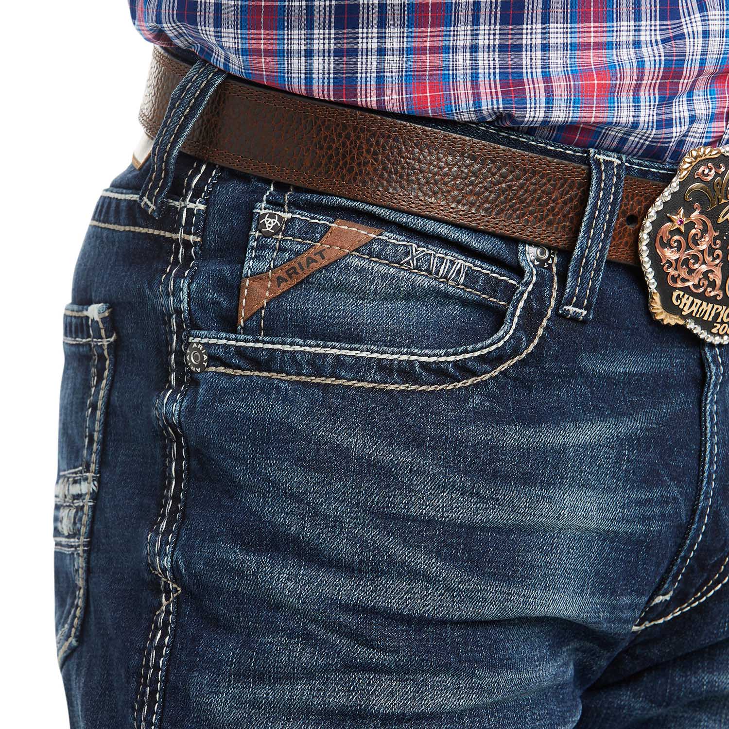 Ariat Men's M4 Low Rise Stretch Adkins Boot Cut Jean - Nail Gallerys