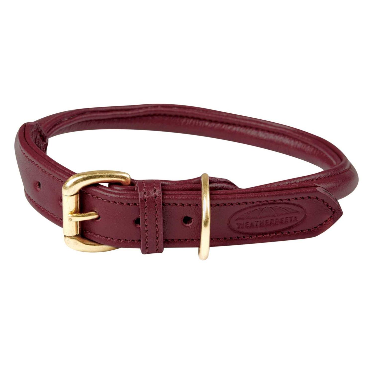 Weatherbeeta Rolled Leather Dog Collar - Nail Gallerys