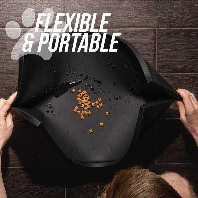 Leash Boss Leashboss Splash Mat Dog Food Mat with Tall Lip Dog Bowl Mat for Food and Water - Nail Gallerys