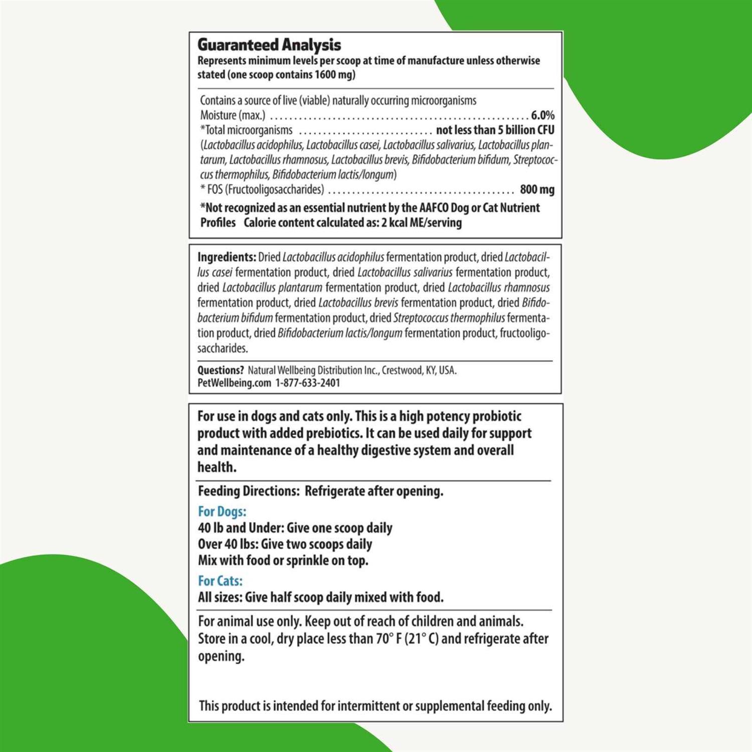 Pet Wellbeing Ultimate Probiotic 9 Strains for Dogs & Cats - Nail Gallerys