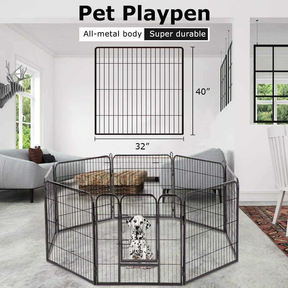 Bestpet Heavy Duty Pet Playpen Dog Exercise Pen Cat Fence - Nail Gallerys