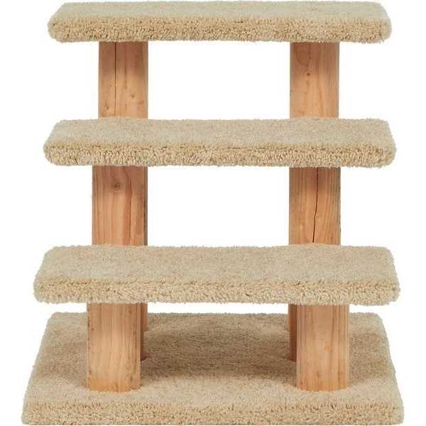 Frisco 20-in 3-Step Real Carpet Wooden Cat Steps - Nail Gallerys