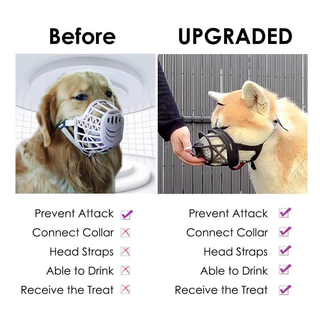 Mayerzon Dog Muzzle, Basket Breathable Silicone Dog Muzzle for Anti-Barking and Anti-Chewing - Nail Gallerys