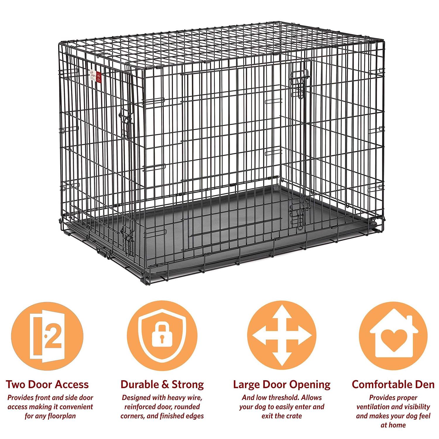 Midwest Life Stages Double Door Dog Crate - Nail Gallerys