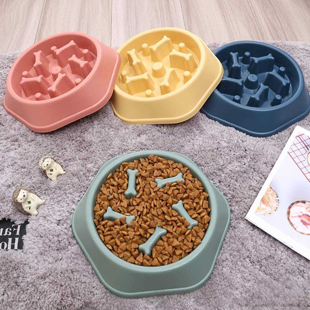 CAISHOW Slow Feeder Dog Bowl Anti Gulping Healthy Eating Interactive Bloat Stop Fun Alternative Non Slip Dog Slow Food Feeding Pet Bowl Slow Eating - Nail Gallerys