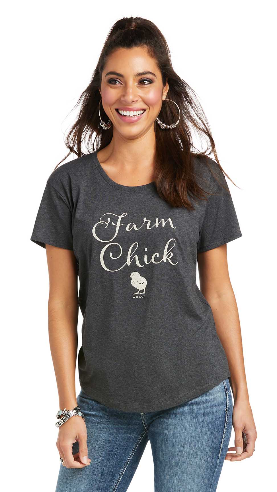Ariat Women's Farm Chick T-Shirt - Nail Gallerys