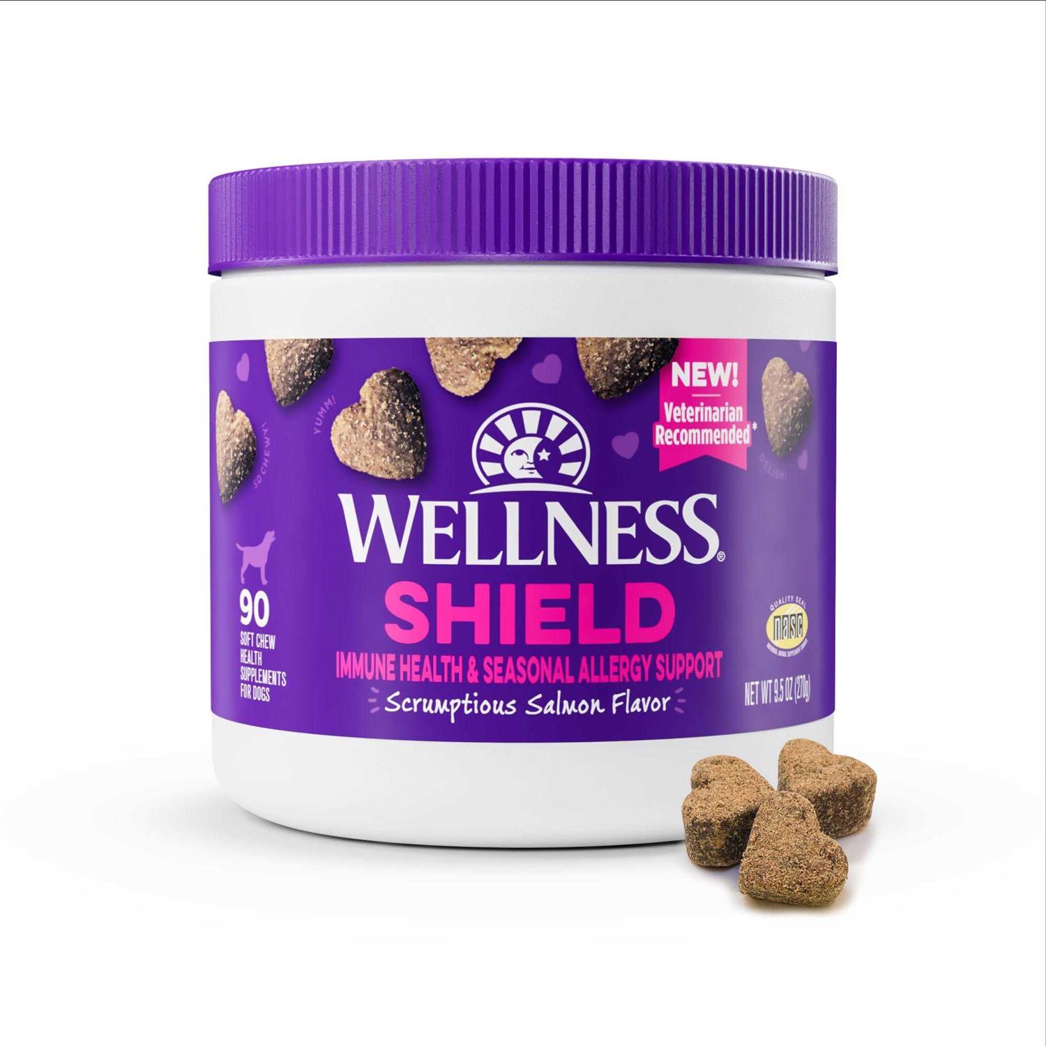 Wellness Salmon Flavored Soft Chew Immune & Allergy Supplements for Dogs - Nail Gallerys
