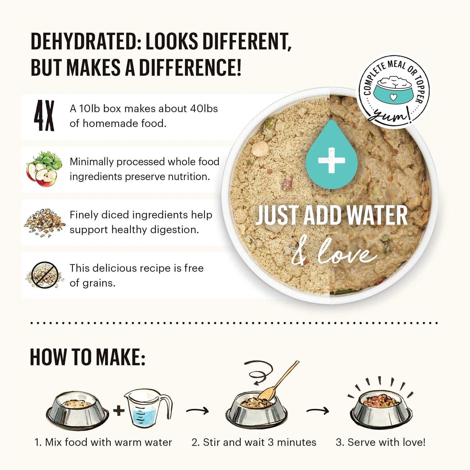 The Honest Kitchen Dehydrated Whole Grain Beef Dog Food - Nail Gallerys