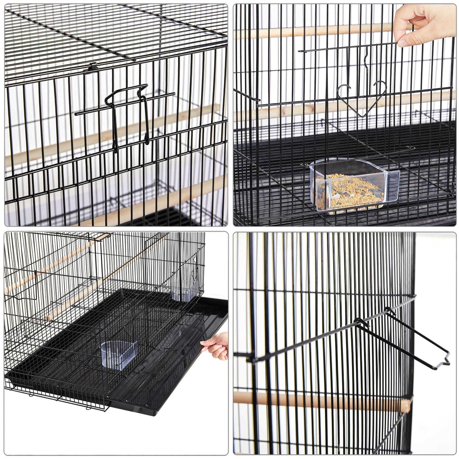 Topeakmart 18 Flight Cage with Slide-Out Tray for Birds - Nail Gallerys
