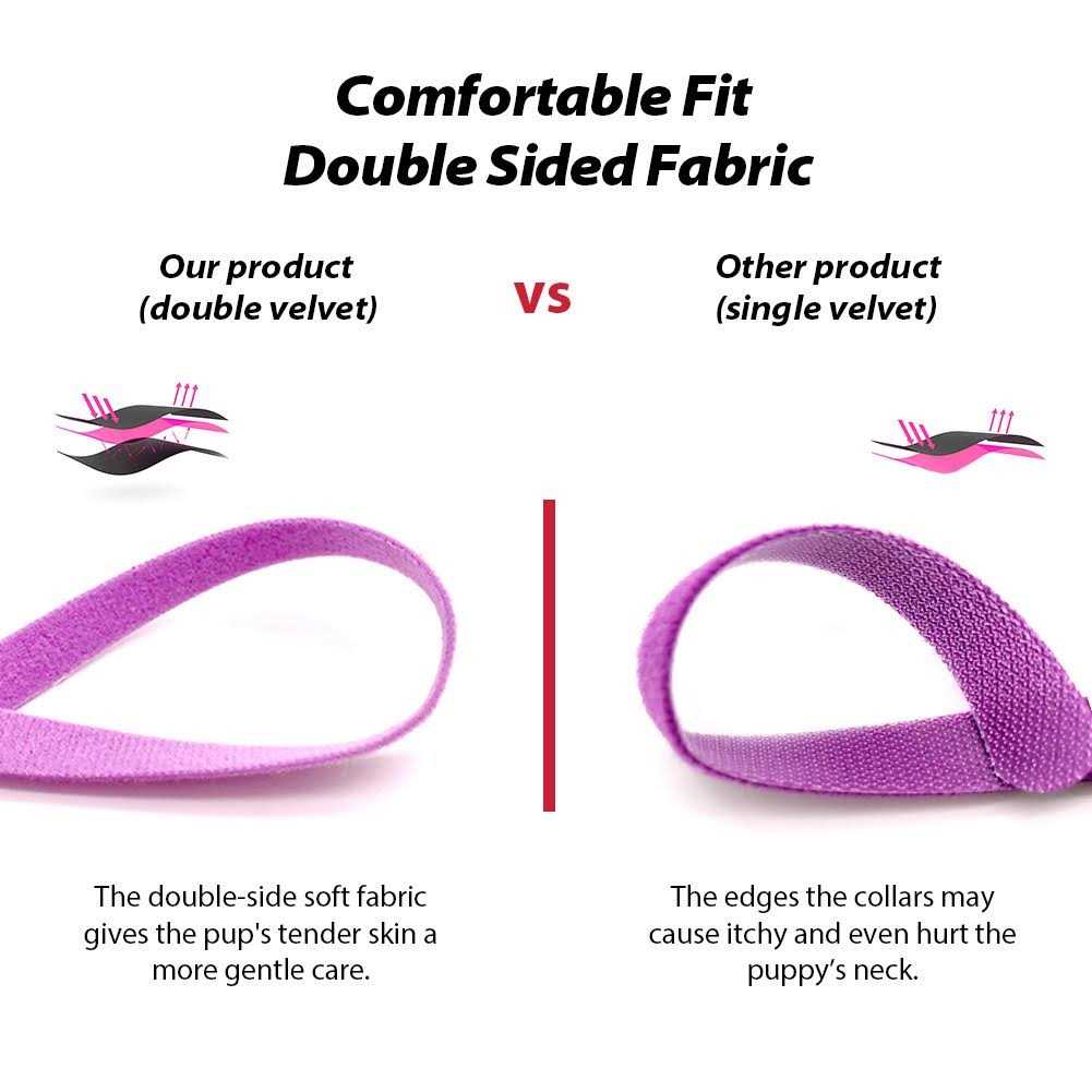 Puppy Whelping Collars Uiuix 15 Colors Puppy ID Collars Double-Sided Soft Adjustable ID Bands for Newborn Pet Dog Cat - Nail Gallerys