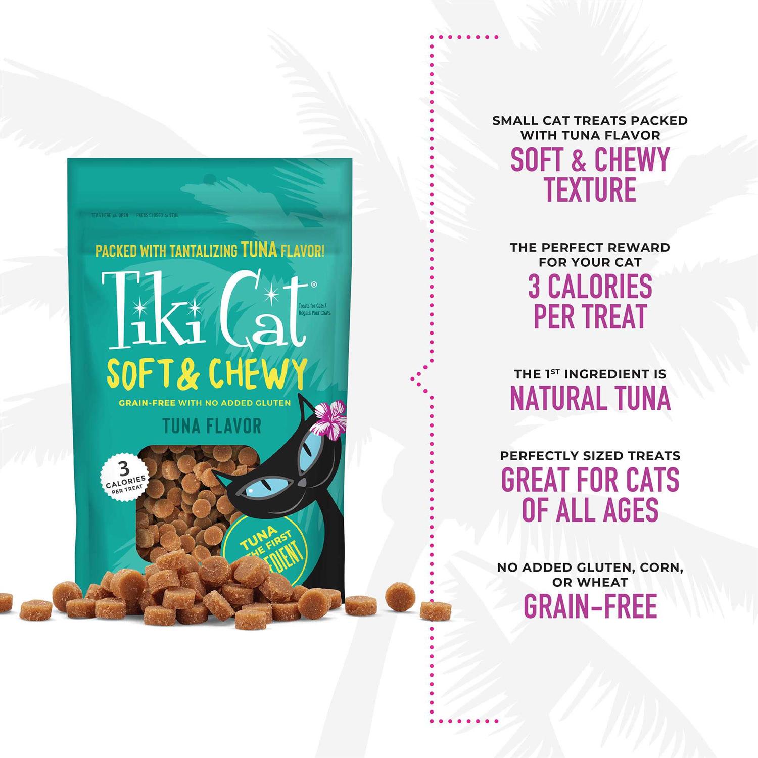 Tiki Cat Soft & Chewy Cat Treats Tuna - Nail Gallerys