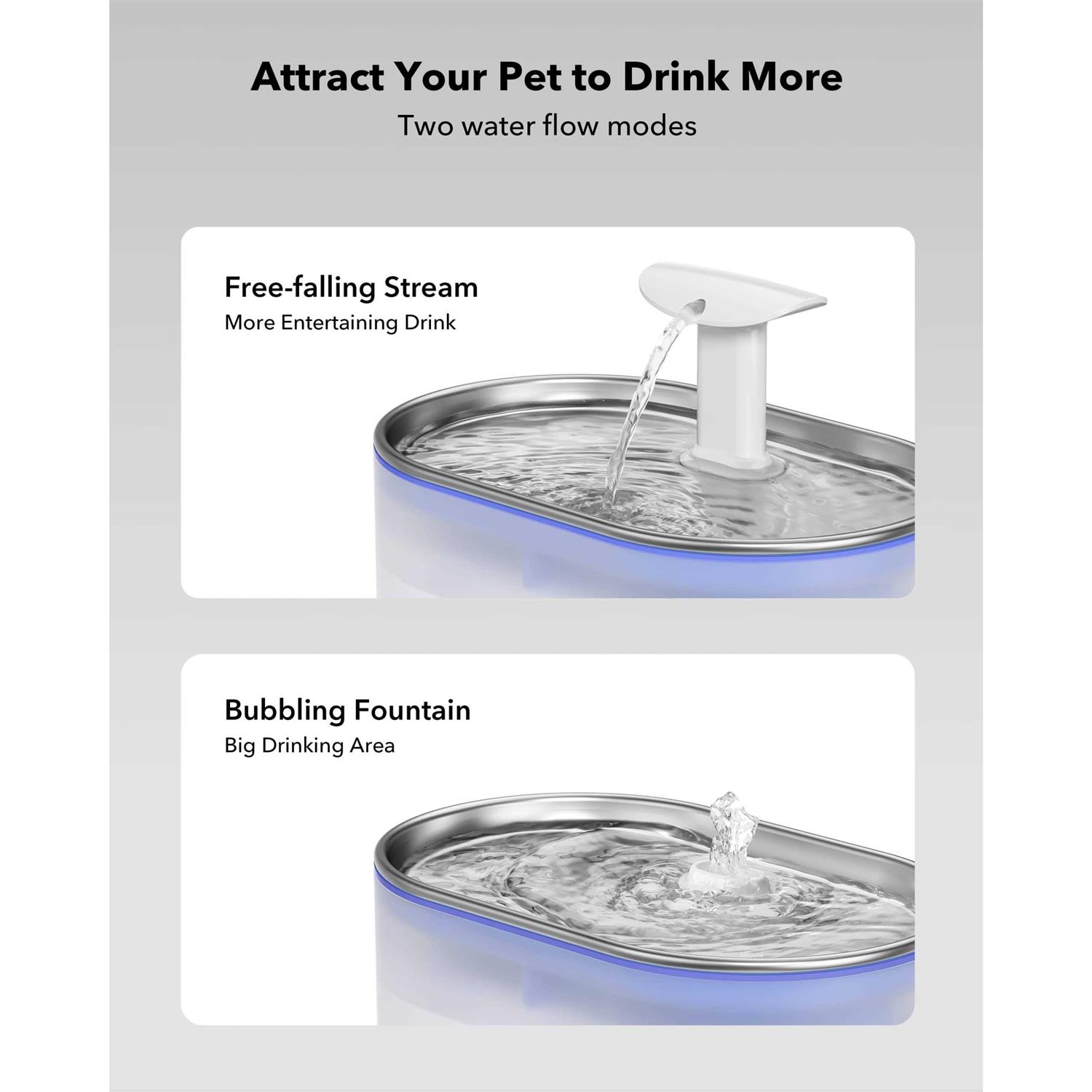 PETLIBRO Cat Water Fountain 71fl oz/2.1L Ultra Quiet Pet Water Fountain - Nail Gallerys