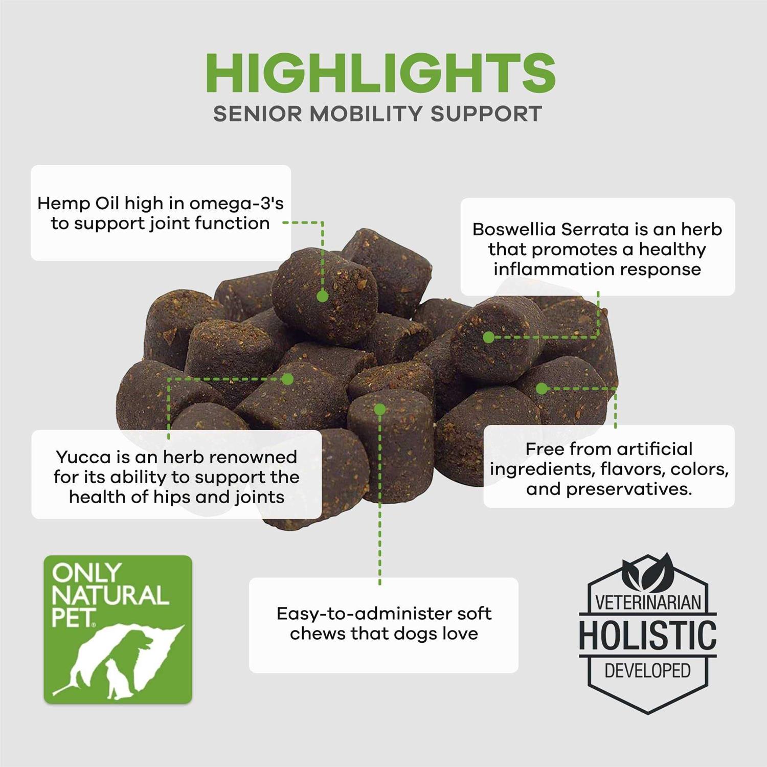 Only Natural Pet Hemp Advanced Hip & Joint Supplement for Dogs - Nail Gallerys