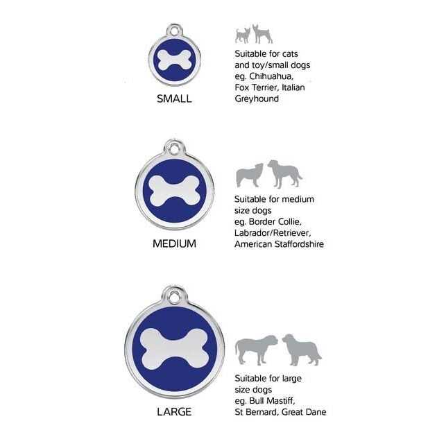 Red Dingo Enamel Pet ID Tag - Nail Gallerys
