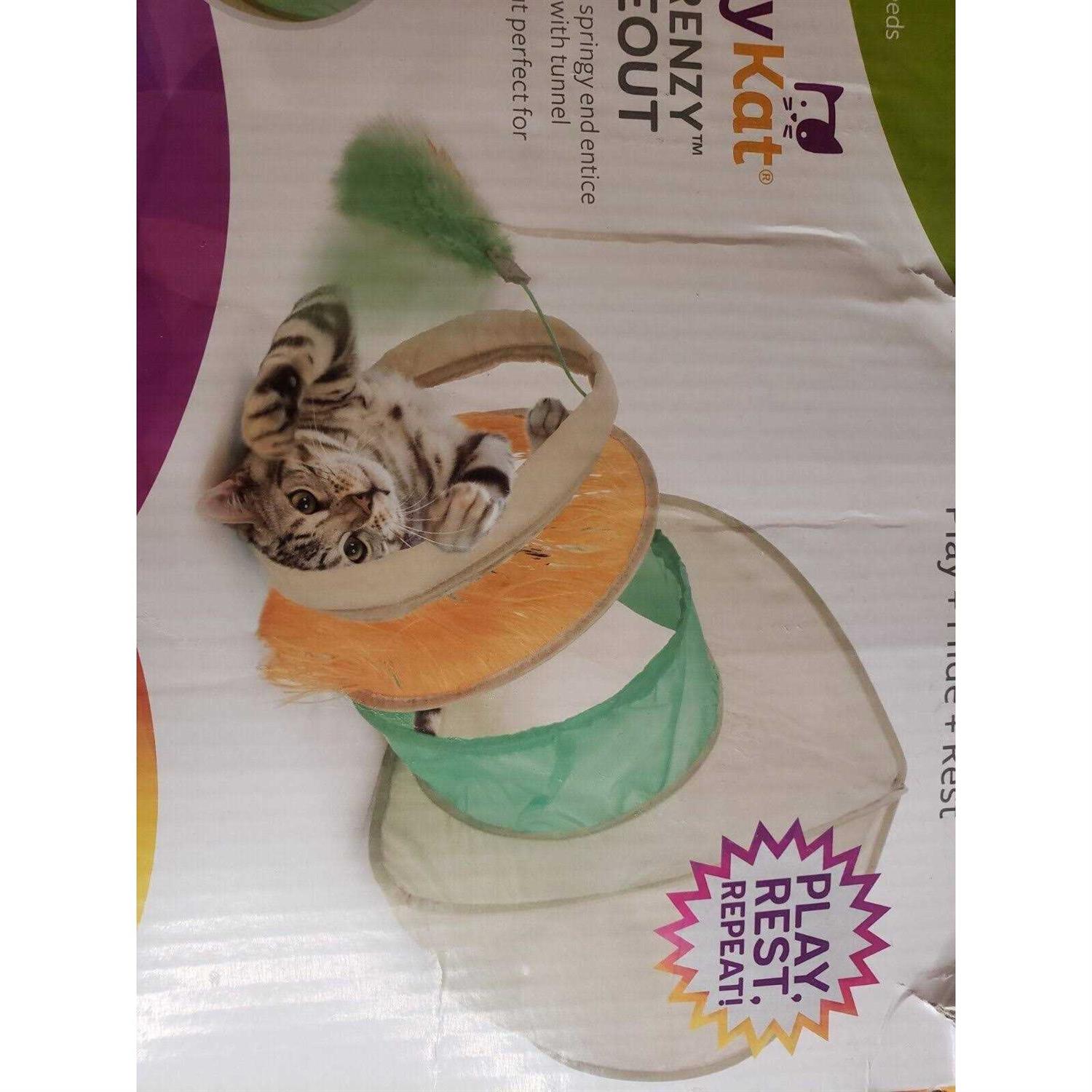 SmartyKat Fringe Frenzy Cat Hideout with Tunnel Cat Toy Entrance - Nail Gallerys