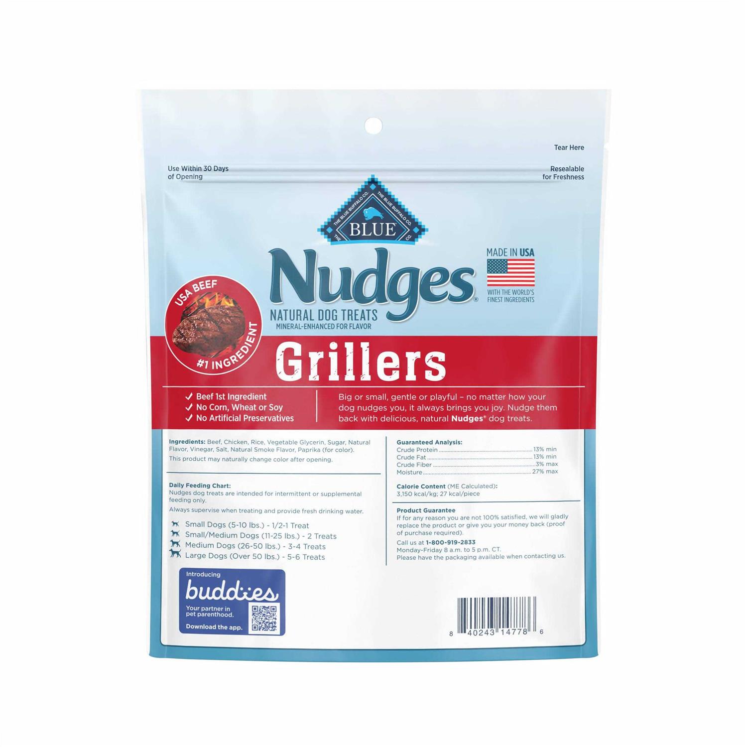Blue Buffalo Nudges Grillers Natural Dog Treats - Nail Gallerys