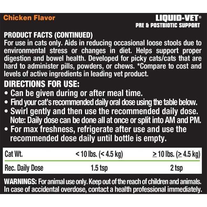 Liquid-Vet Feline Pre & PostBiotic Support Flavor Formula for Cats - Nail Gallerys