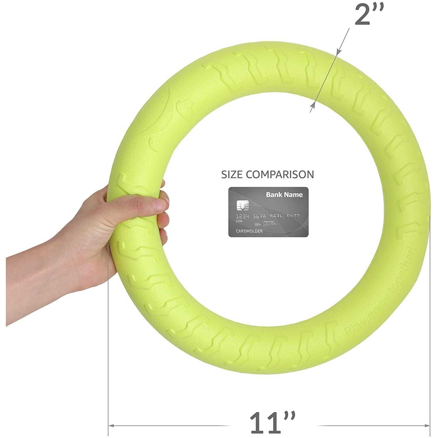 PetSpy Dog Training Ring for Outdoor Fitness Floatable Pulling Toy and Flying Disc Interactive Play Tool for Small Medium - Nail Gallerys