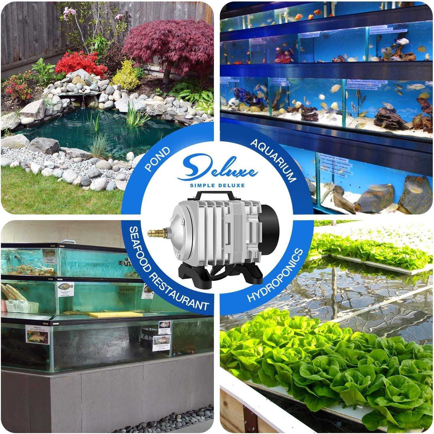 Simple Deluxe Commercial Air Pump for Aquarium and Hydroponic Systems - Nail Gallerys