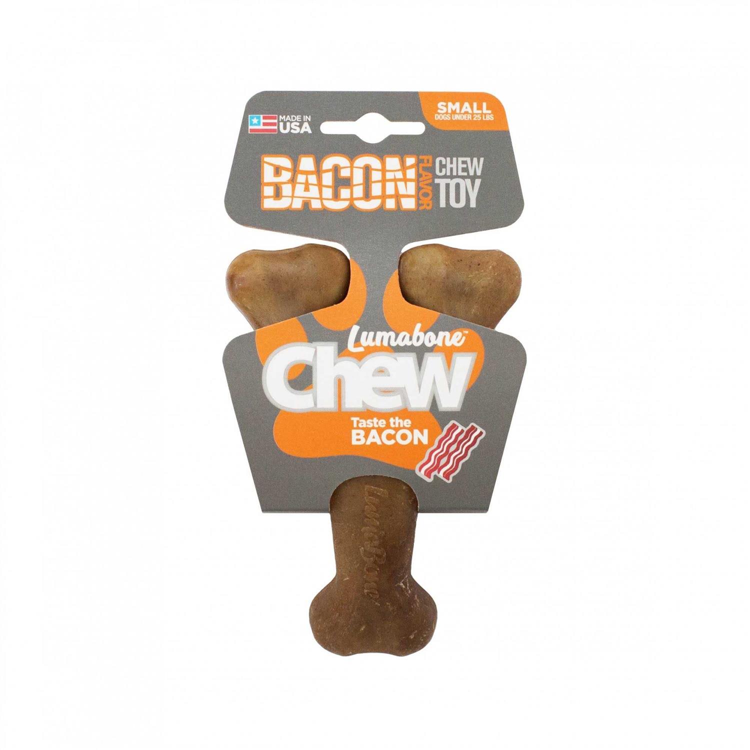 Lumabone Real Bacon Durable Wishbone Dog Chew Toy - Nail Gallerys