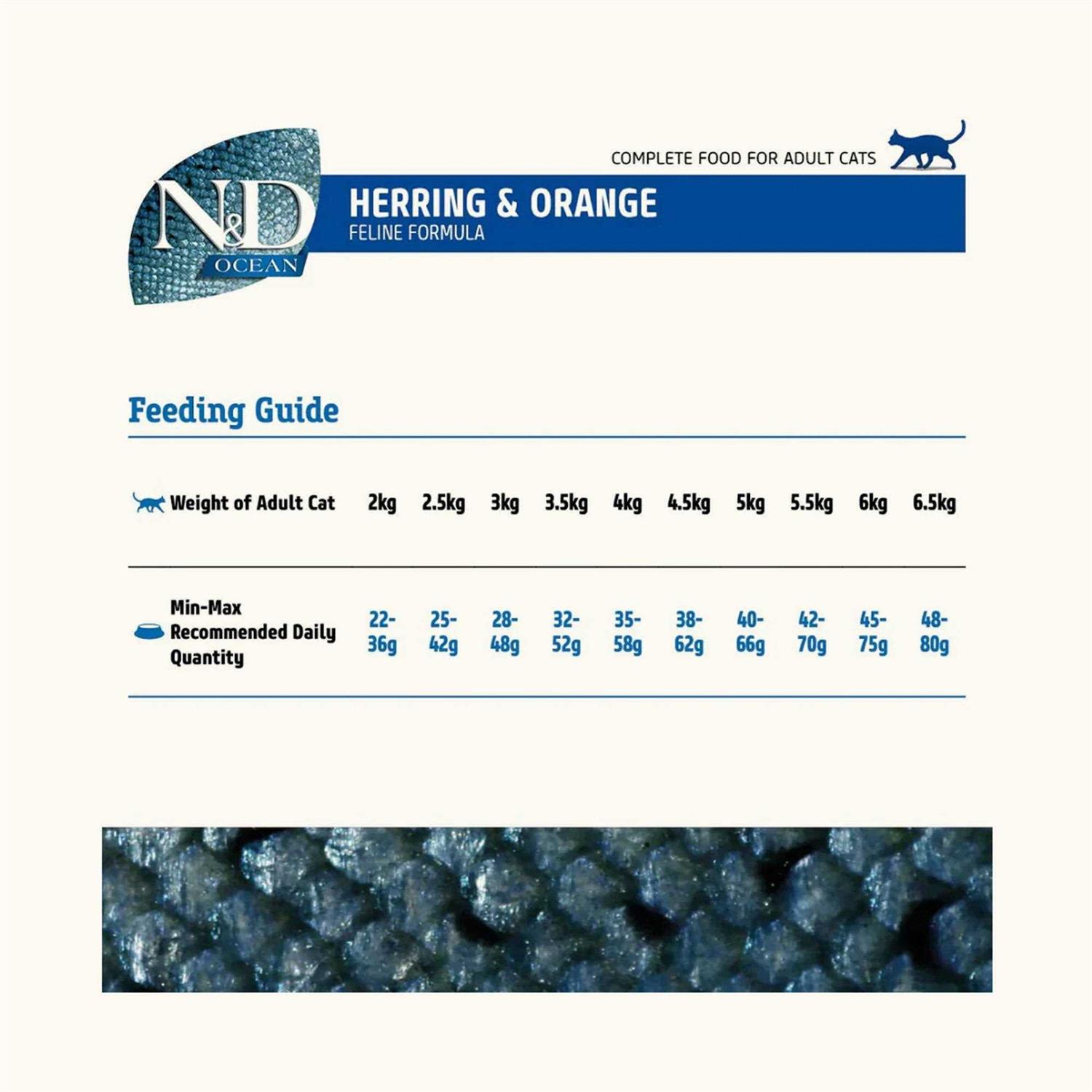 Farmina N&D Ocean Herring & Orange Adult Dry Cat Food - Nail Gallerys