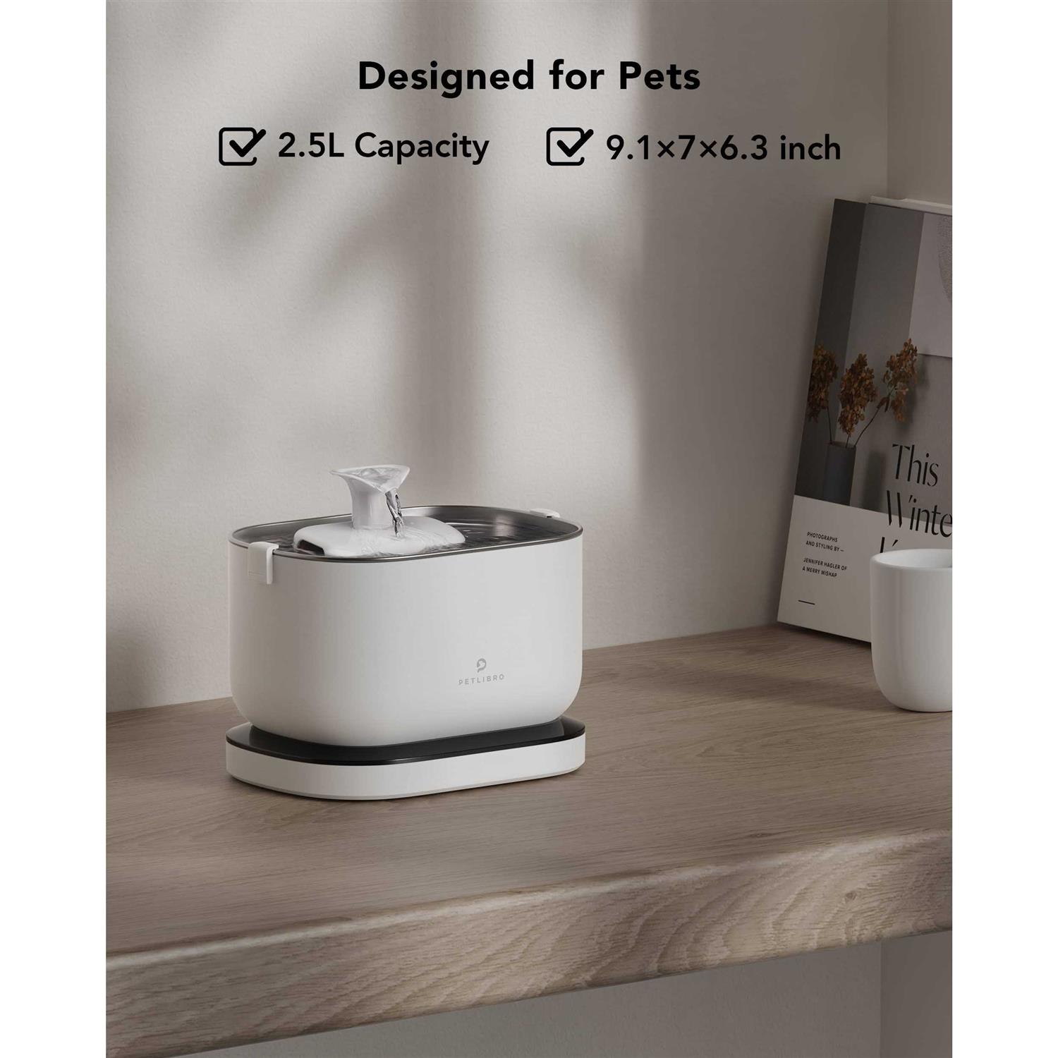 Petlibro Dockstream Battery Operated Cat Water Fountain - Nail Gallerys