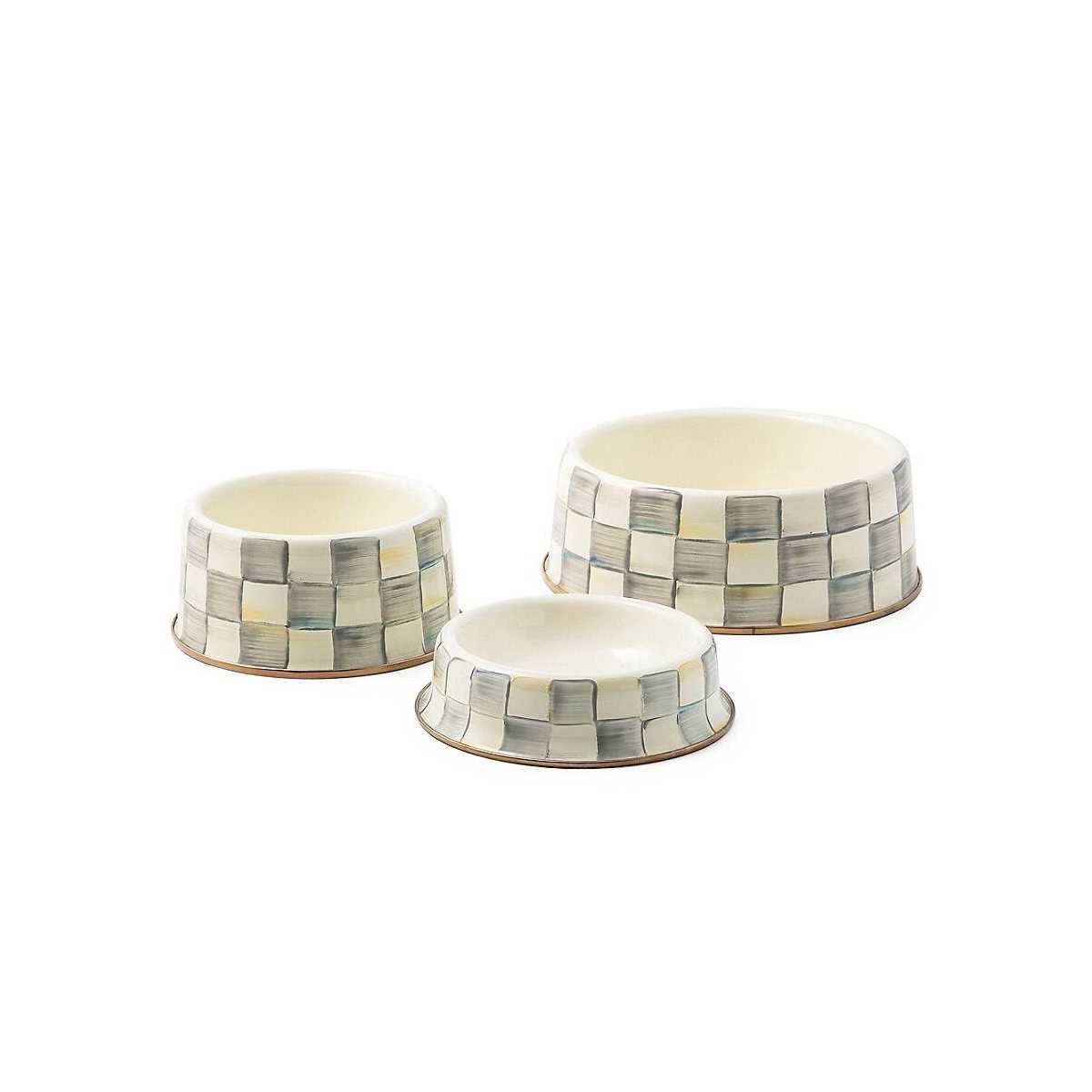 MacKenzie-Childs Check Pet Dish - Nail Gallerys