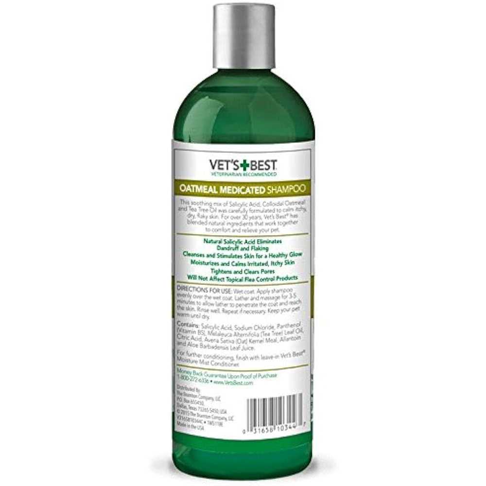 Vet’s Best Oatmeal Medicated Dog Shampoo - Nail Gallerys