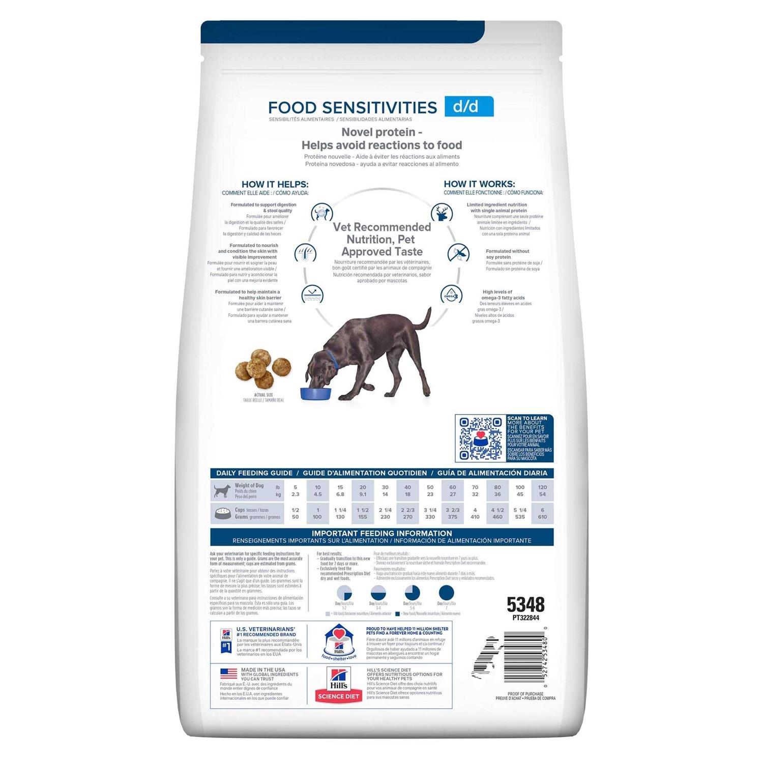 Hill’s Prescription Diet d/d Food Sensitivities Potato & Venison Dry Dog Food - Nail Gallerys