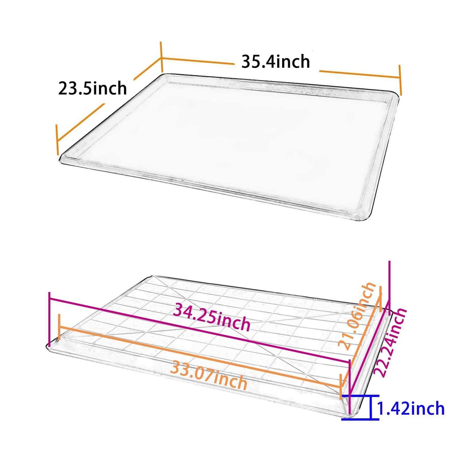 Confote Replacement Tray for Dog Crate Pans Plastic Bottom for Pet Cages Crates Kennels Dogs Cat Rabbit Ferret Critter - Nail Gallerys