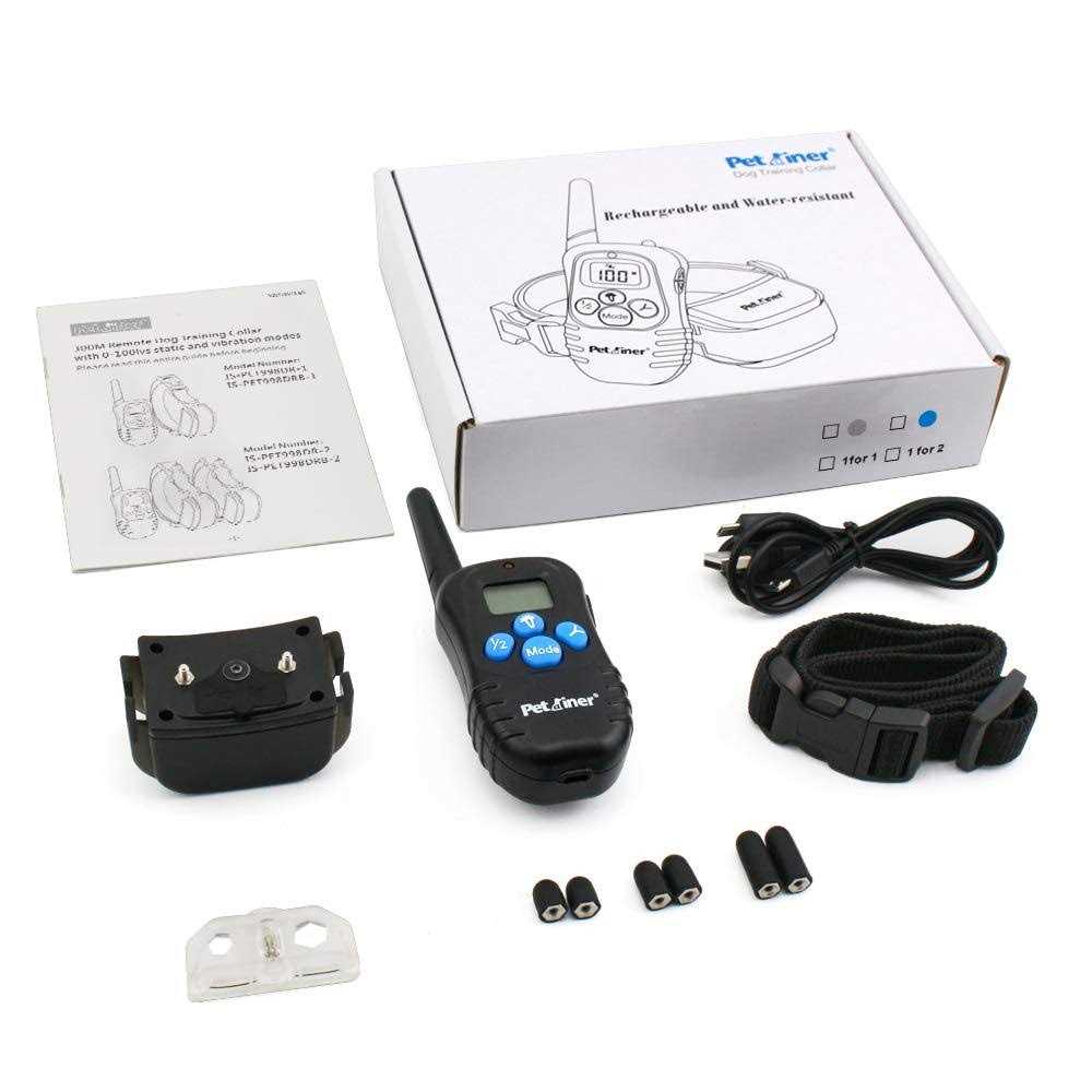 Petrainer Rechargeable Dog Shock Collar with Remote Dog Training Collar with Beep Vibration Shock Collar - Nail Gallerys