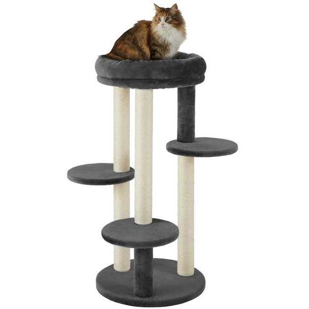 Frisco 41-in Faux Fur Cat Tree - Nail Gallerys