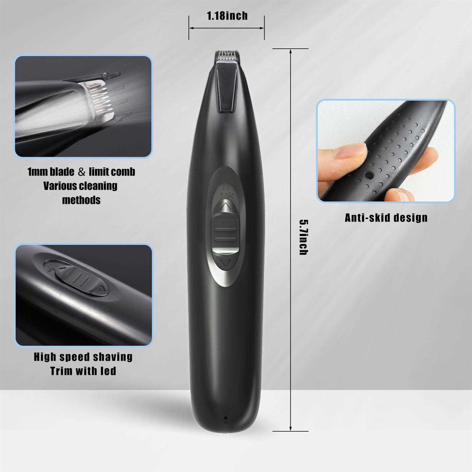 KIKETECH Dog Paw Trimmer with LED Cordless 2Speed Rechargeable Dog Clippers - Nail Gallerys