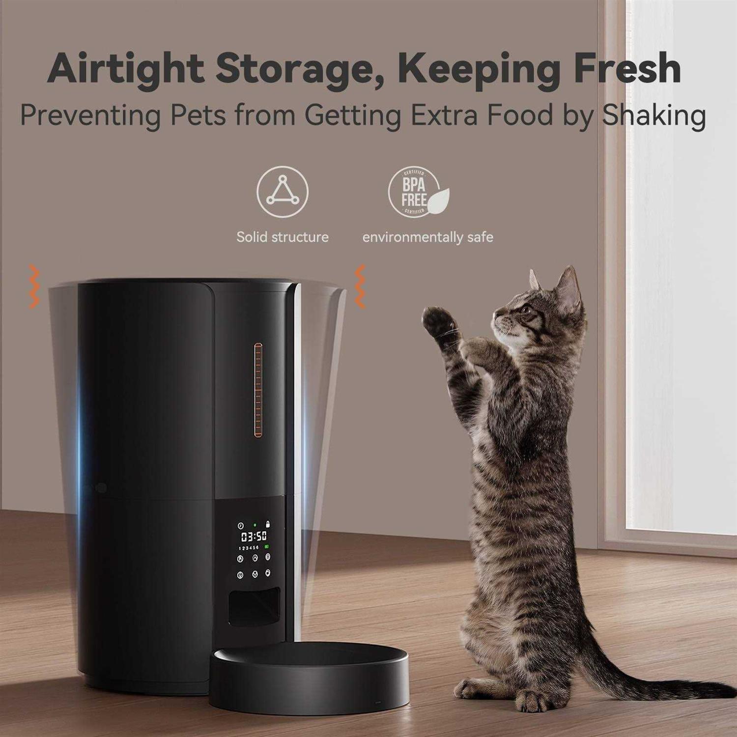 WOPET Automatic Dog Feeders Cat Food Dispenser With Desiccant Bag - Nail Gallerys