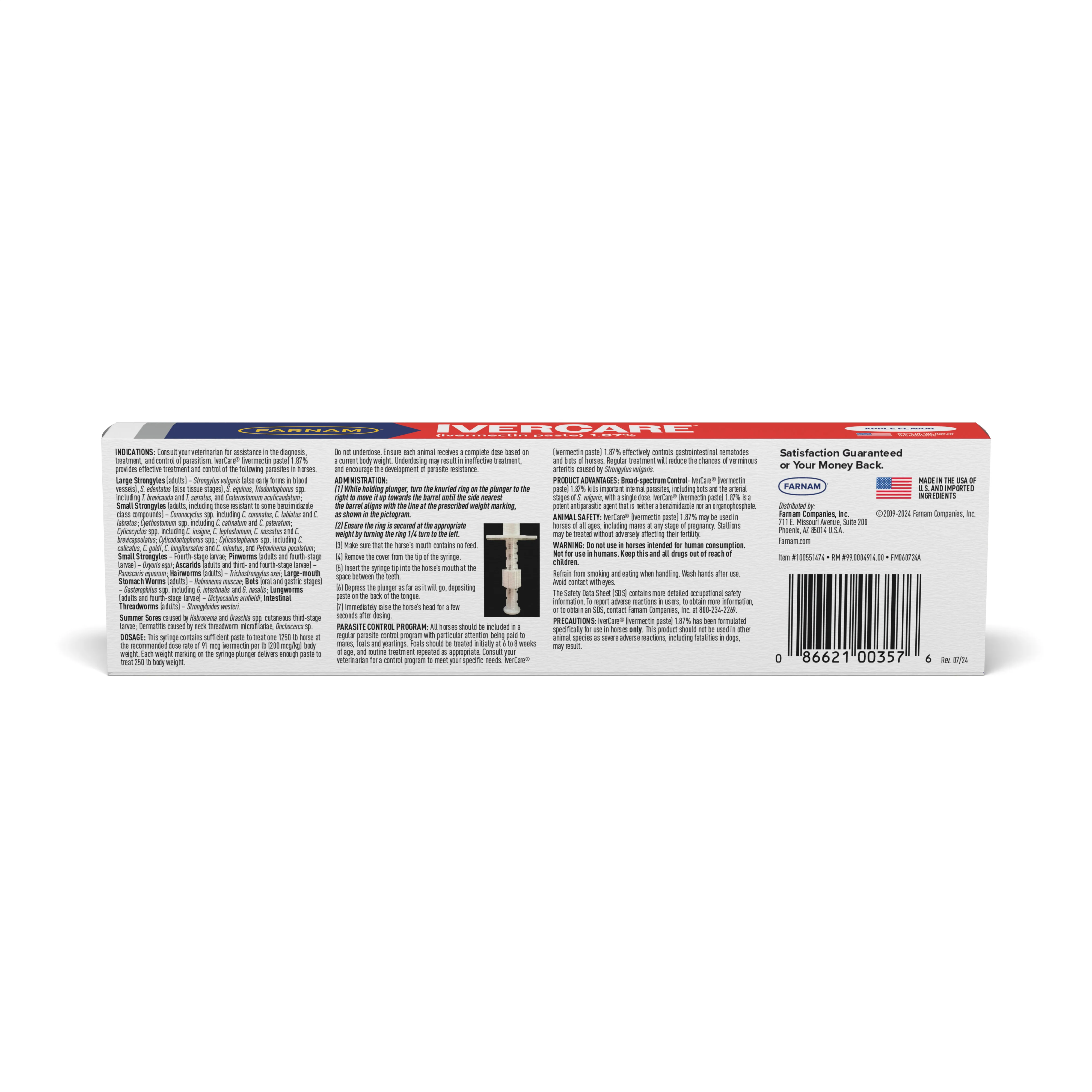 Farnam IverCare (Ivermectin Paste), 1.87%, 0.21 oz - Nail Gallerys