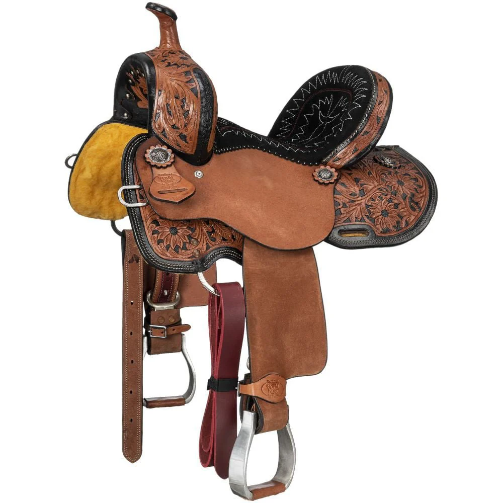 Royal King Two Tone Youth Hawley Barrel Saddle Package - Nail Gallerys