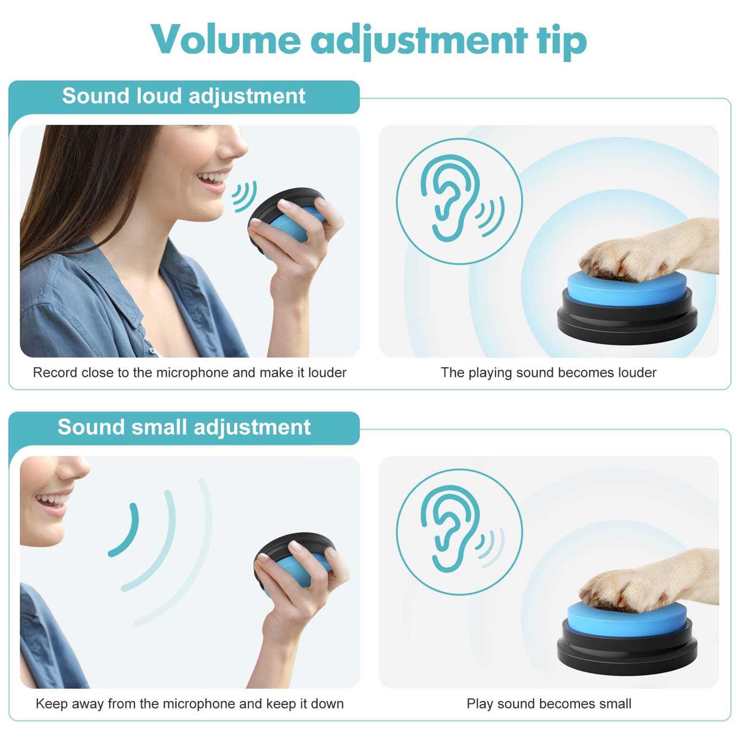 Dog Buttons for Communication Starter Pack Dog Buttons Talk Training Pet to Speaking Buttons - Nail Gallerys