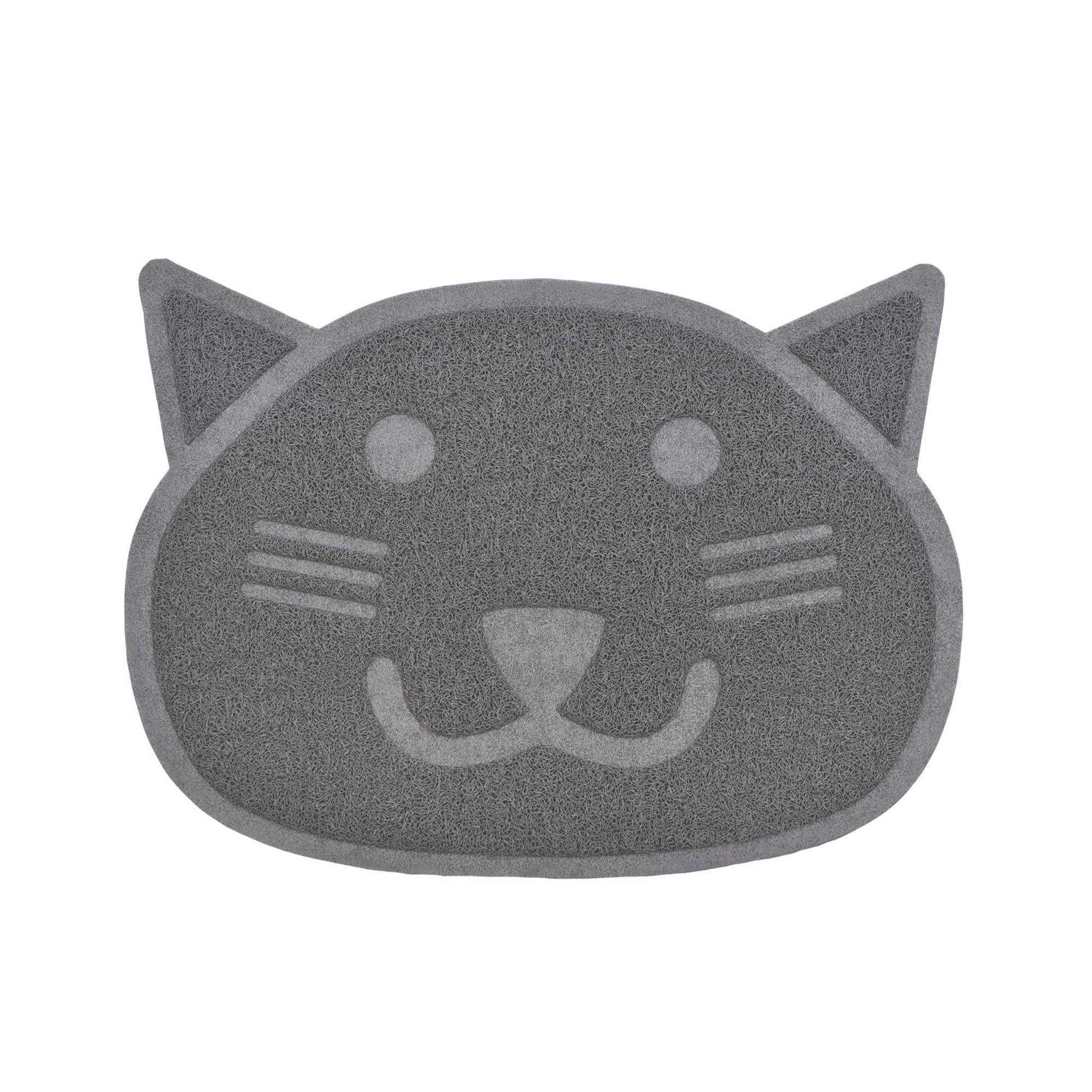 Fresh Step Products Grey Cat Shaped Litter Trapper Keeper Mat - Nail Gallerys
