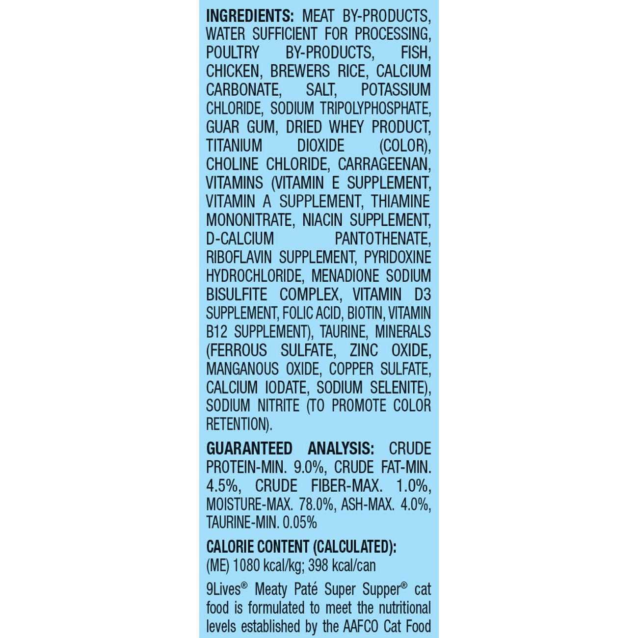 9Lives Meaty Paté Super Supper Wet Cat Food - Nail Gallerys