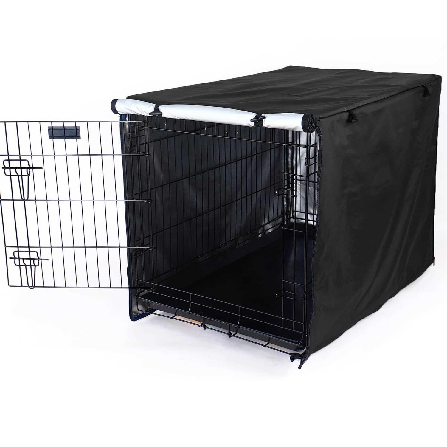 kefit Durable Dog Crate Cover-Double Door Pet Kennel Cover Waterproof Anti-UV Dog Cage Cover Fit for 24-54 inches Crate - Nail Gallerys