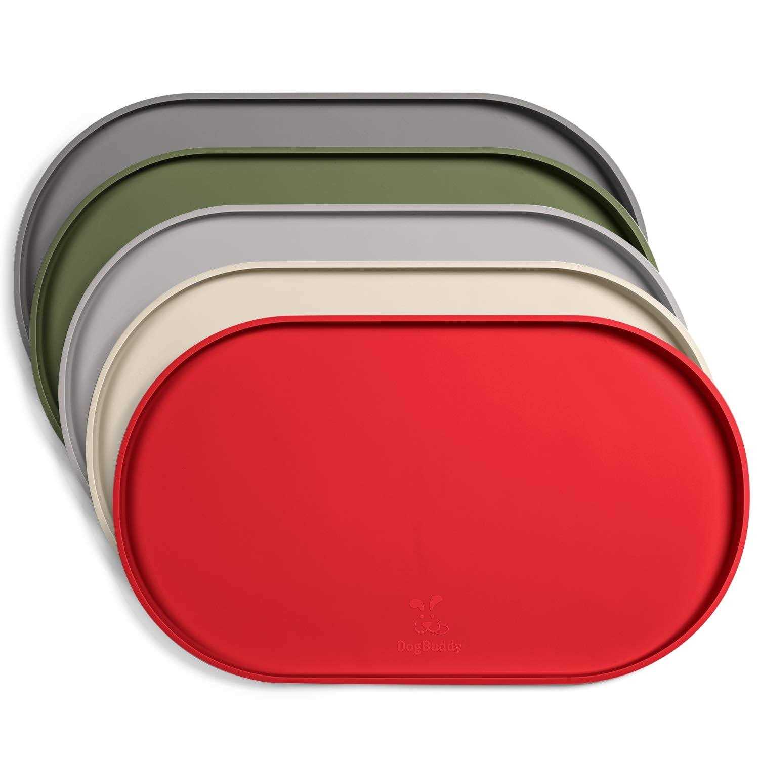 DogBuddy Dog Food Mat Waterproof Dog Bowl Mat, Silicone Dog Mat for Food and Water - Nail Gallerys