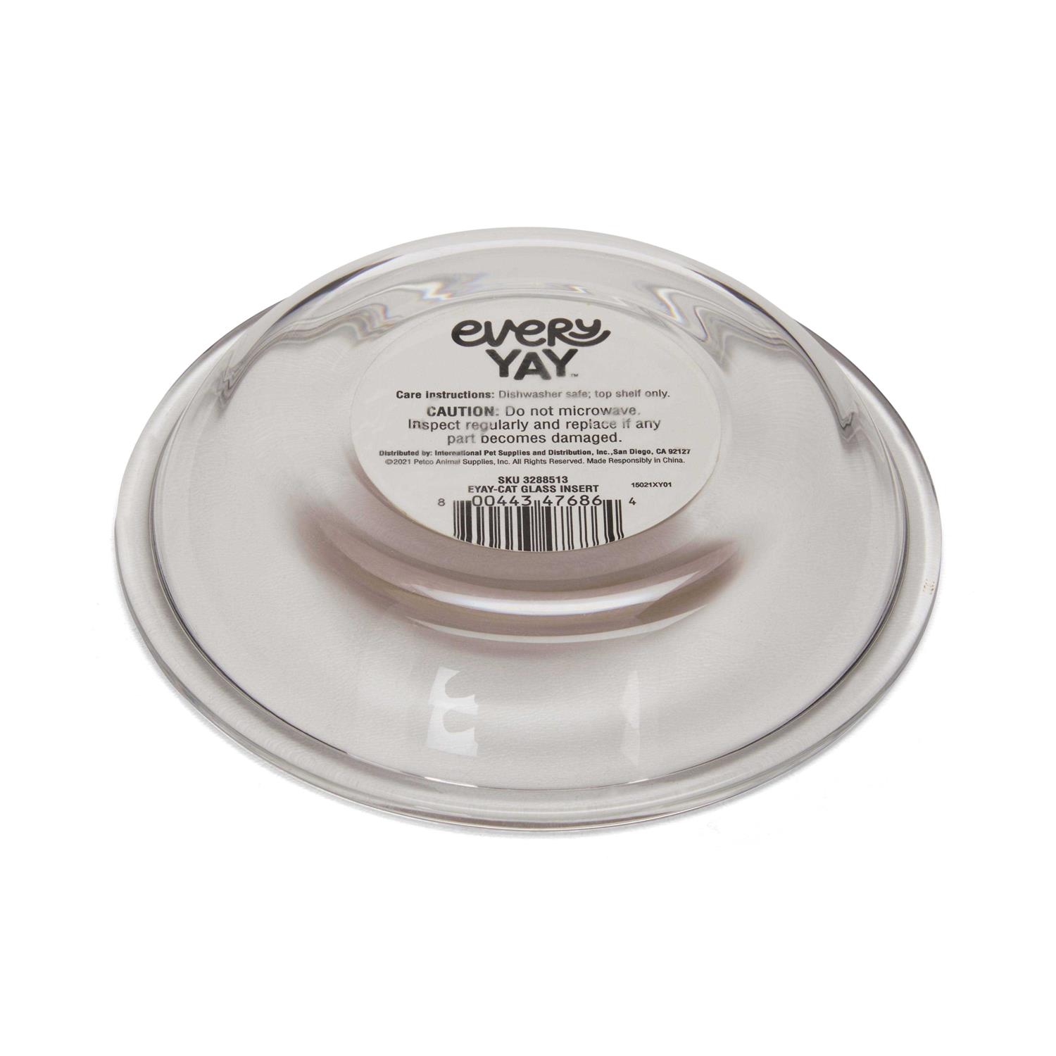 EveryYay Glass Insert Cat Bowl - Nail Gallerys