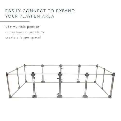 Front Row Front Row Foldable Dog Playpen Pen Durable Indoor Outdoor Portable Crate Kennel Safe Accessories for Puppy - Nail Gallerys