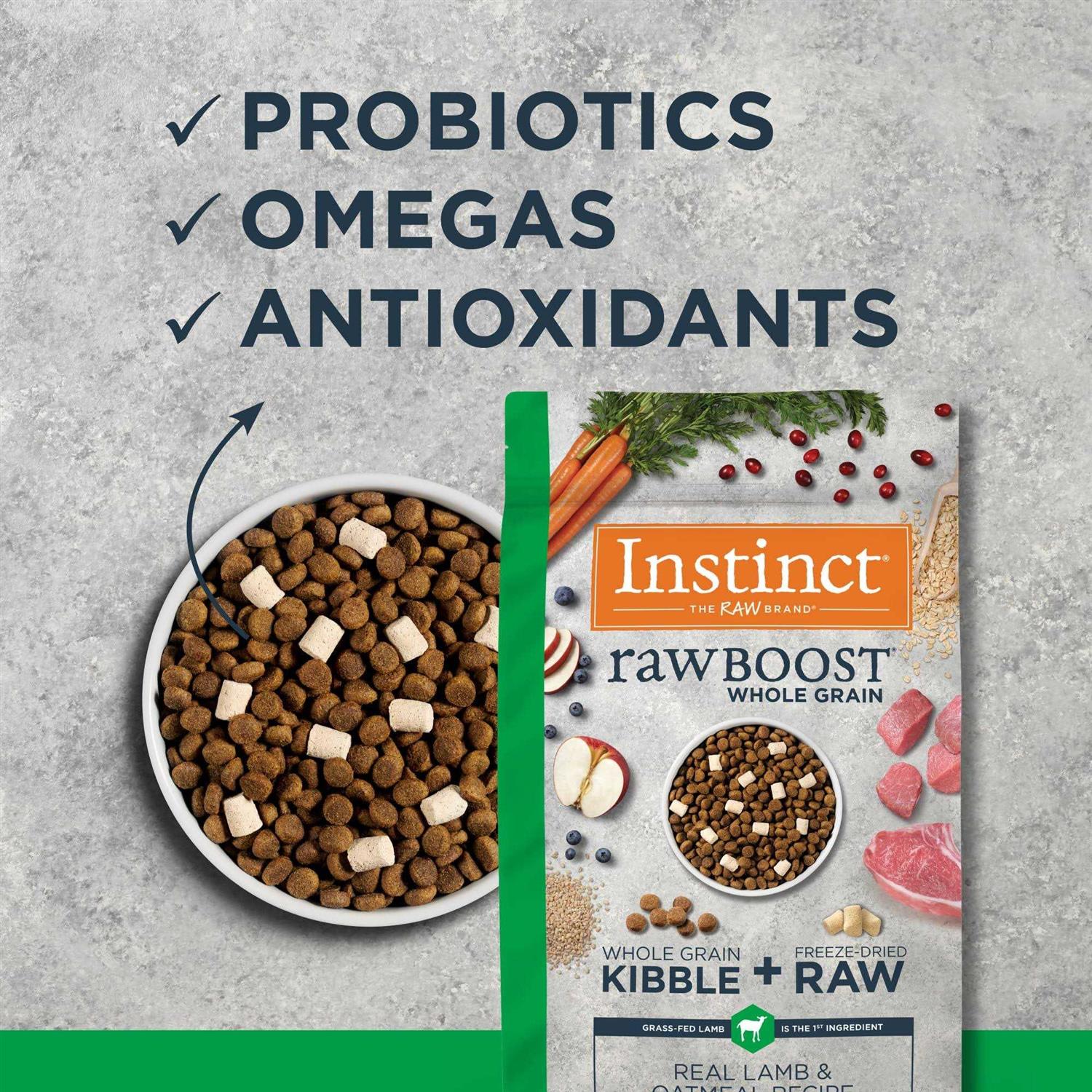 Instinct Raw Boost Whole Grain Real Lamb & Oatmeal Dry Dog Food - Nail Gallerys