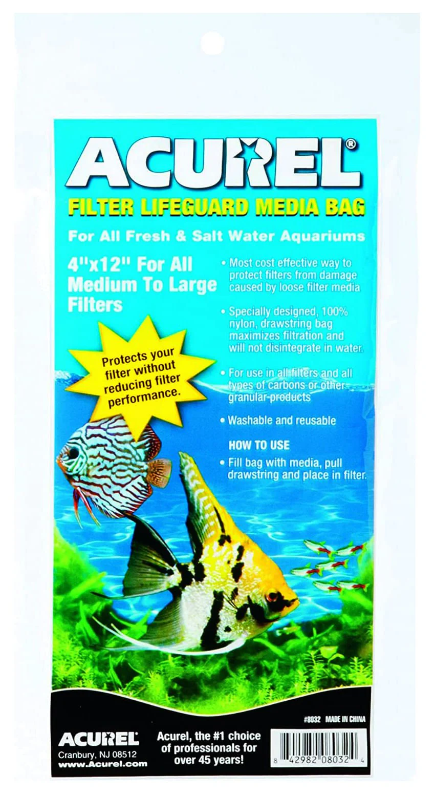 Acurel Carbon Filter Lifeguard Media Bags with Drawstring - Nail Gallerys