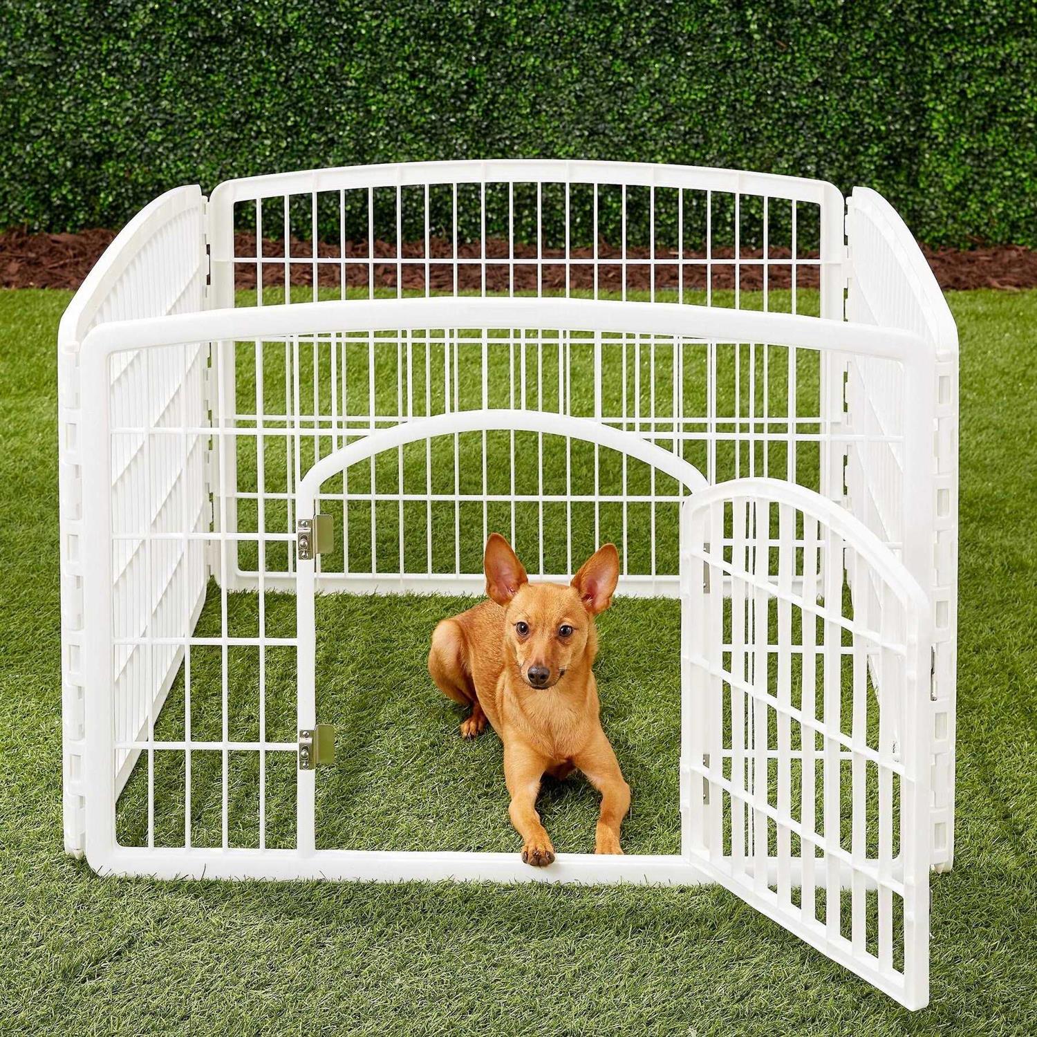 Iris USA Exercise 4-Panel Pet Playpen with Door - Nail Gallerys