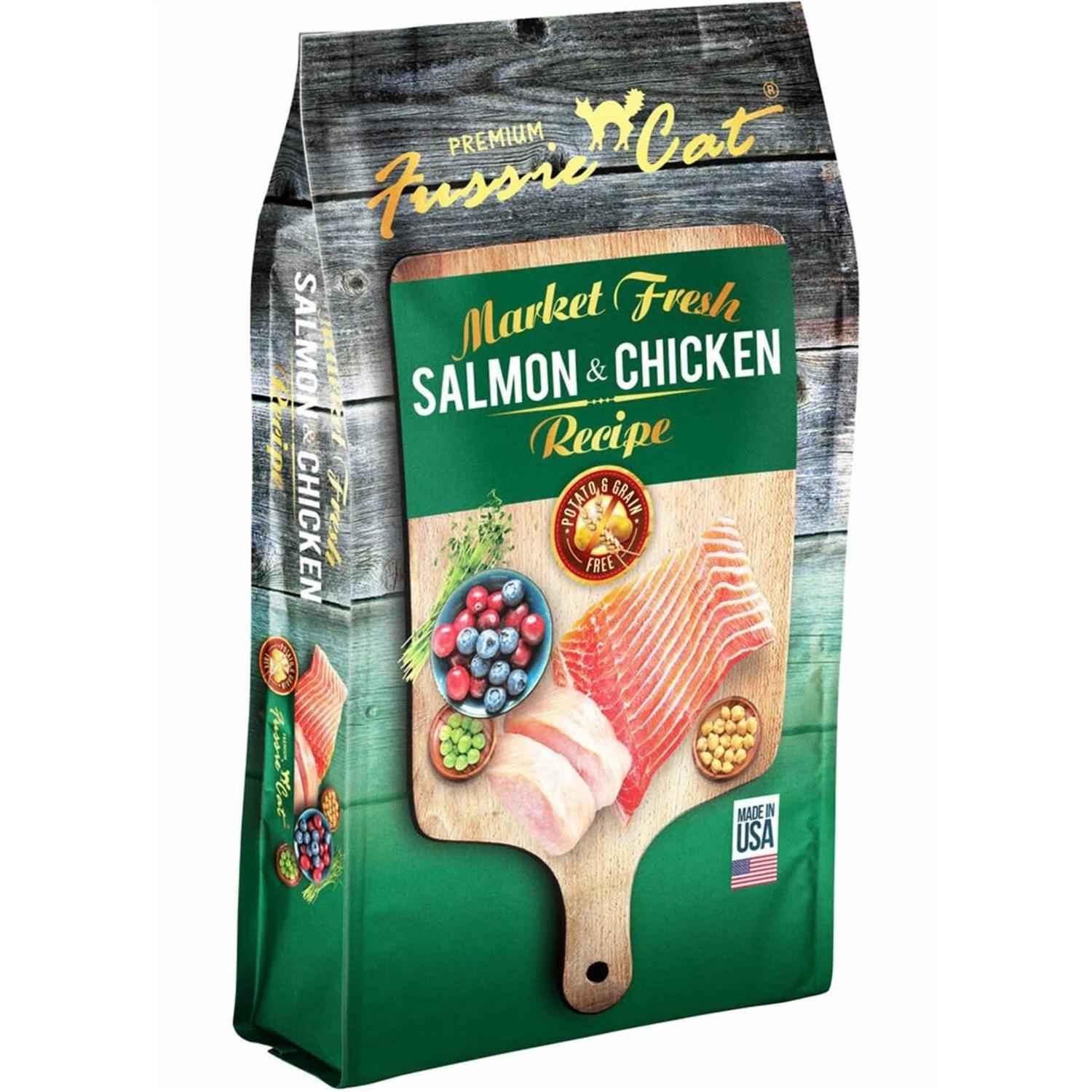 Fussie Cat Market Fresh Salmon Chicken Dry Cat Food - Nail Gallerys