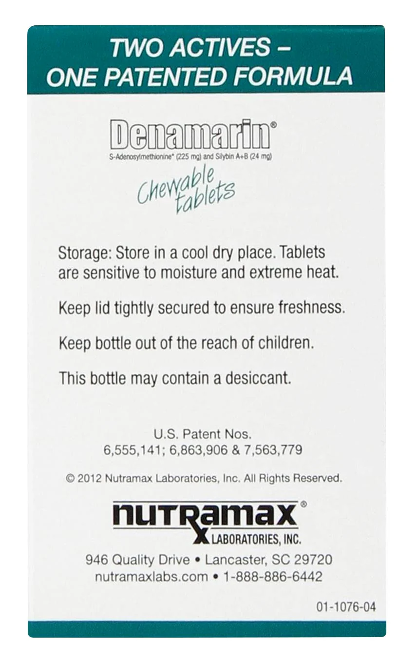 Nutramax Denamarin Liver Health, Chewable Tablets - Nail Gallerys