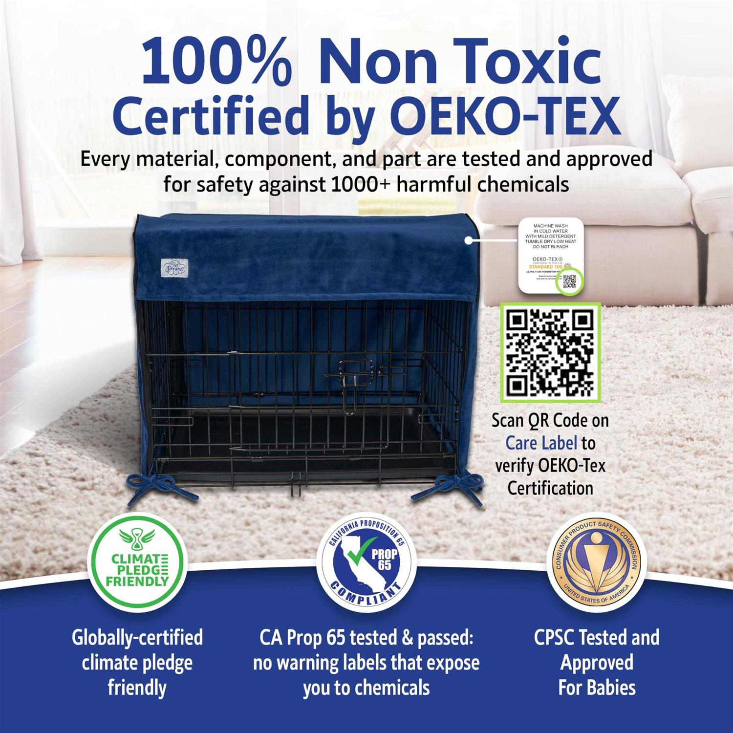 Pet Dreams Open Front Dog Crate Cover - Nail Gallerys