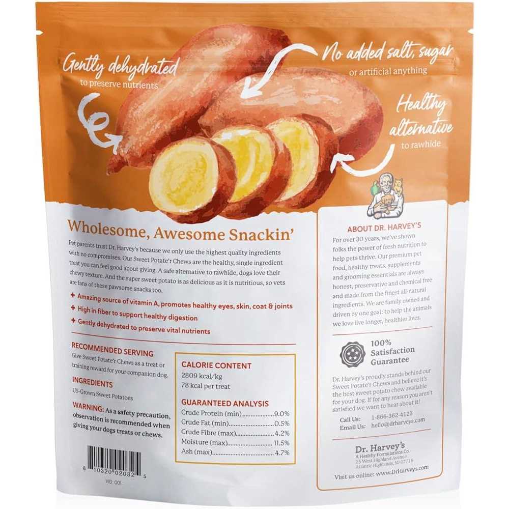 Dr. Harvey’s Sweet Potate’r Chews Dog Treats - Nail Gallerys